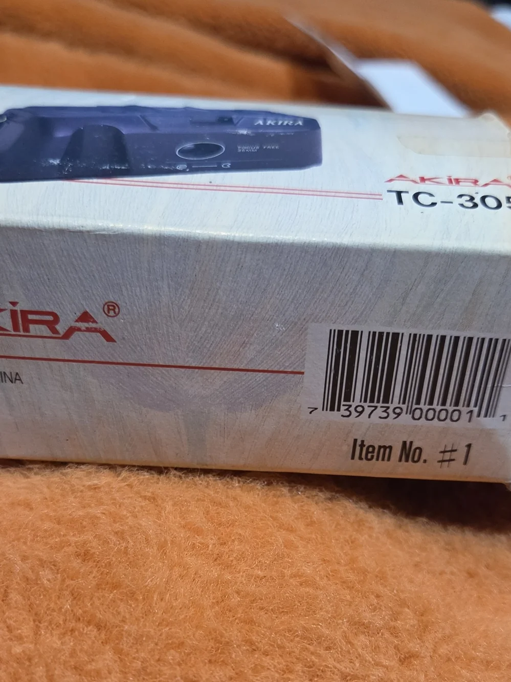 New In Box Vintage AKIRA TC-305 Black 35mm Point & Shoot Camera